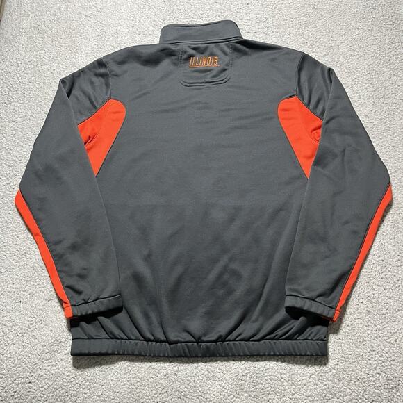 Fighting Illini Jacket Mens Medium Nike University Illinois Swoosh NCAA Full Zip - Picture 7 of 13